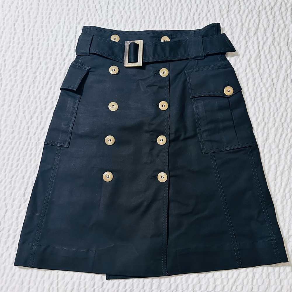 Pedro Del Hierro Buttondown Black Skirt